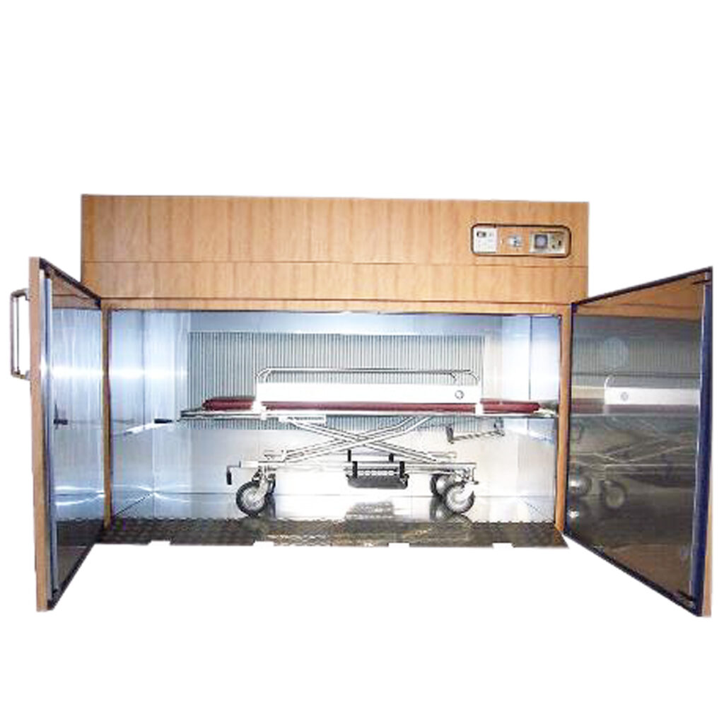 遺体用冷蔵庫:一体用縦入れ横扉(ストレッチャーIN) AR1-1SHST